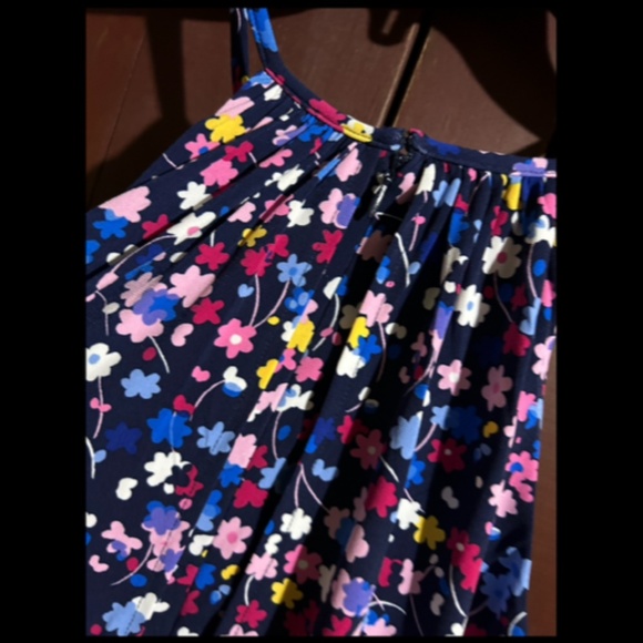 Maggy London Lottie Floral Knit Cropped Jumpsuit Navy Sky Size 2 - NWT - Picture 10 of 16